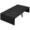 Cama De Jardín Con Toldo Ratán Sintético Negro 190x130 Cm Vidaxl