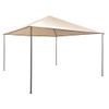 Cenador Carpa Con Toldo 4x4 M Acero Beige Vidaxl