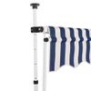 Toldo Manual Retráctil 150 Cm Azul Y Blanco A Rayas Vidaxl