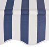 Toldo Manual Retráctil 150 Cm Azul Y Blanco A Rayas Vidaxl