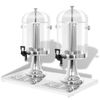 Dispensador De Zumo Doble Acero Inoxidable 2 X 8 L Vidaxl