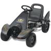 Kart Con Pedales Y Asiento Ajustable Negro