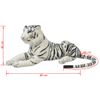 Tigre De Peluche Blanco Xxl