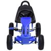 Kart De Pedales Con Neumáticos Azul Vidaxl