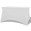 Rogal Funda Elástica Para Mesa 2 Uds 183x76x74 Cm Blanco Rogal