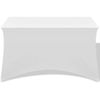 Rogal Funda Elástica Para Mesa 2 Uds 183x76x74 Cm Blanco Rogal