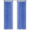 Cortinas De Gasa 2 Unidades 140x245 Cm Azul Real Vidaxl