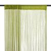 Cortinas De Flecos 2 Piezas 100x250 Cm Verde Vidaxl