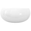 Lavabo Redondo De Cerámica 40x15 Cm Blanco