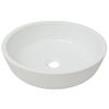 Lavabo Redondo De Cerámica Blanco 42x12 Cm