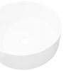 Lavabo Redondo De Cerámica Blanco 40x15 Cm