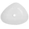 Lavabo Triangular De Cerámica Blanco 50,5x41x12 Cm