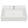 Lavabo Con Orificio Para Grifo Cerámica 60,5x42,5x14,5 Cm Blanco