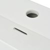 Lavabo Con Orificio Para Grifo Cerámica 76x42,5x14,5 Cm Blanco