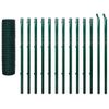 Set De Euro Valla Acero Verde 25x1,7 M Vidaxl