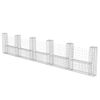 Cesta En Forma De U Muro De Gaviones Galvanizado 570x20x100 Cm Vidaxl