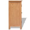 Aparador De Madera Maciza De Roble 70x35x75 Cm Vidaxl