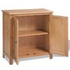 Aparador De Madera Maciza De Roble 70x35x75 Cm Vidaxl