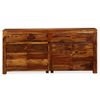 Aparador De Madera Maciza De Sheesham 160x35x75 Cm Vidaxl