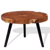 Mesa De Centro De Tronco Madera Maciza De Acacia (55-60)x40 Cm Vidaxl