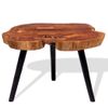 Mesa De Centro De Tronco Madera Maciza De Acacia (55-60)x40 Cm Vidaxl