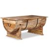 Mesa De Centro De Madera De Mango Maciza 88x50x40 Cm Vidaxl