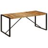 Mesa De Comedor De Madera Maciza De Mango Rugosa 180 Cm Vidaxl