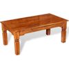 Mesa De Centro De Madera Maciza 110x60x45 Cm Vidaxl