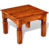 Mesa De Centro De Madera Maciza 60x60x45 Cm Vidaxl