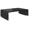 Soporte Para Tv/elevador Monitor Cristal Negro 40x25x11 Cm Vidaxl