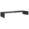 Soporte Para Tv/elevador Monitor Cristal Negro 90x30x13 Cm Vidaxl