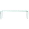 Mesa De Centro Vidrio Templado 98x45x30 Cm Claro Vidaxl