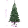 Árbol De Navidad Artificial L 240 Cm Verde Vidaxl