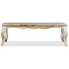 Mesa De Centro De Madera Maciza De Sheesham 110x60x35 Cm Vidaxl