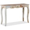 Mesa Consola Con 3 Cajones Madera Maciza Sheesham 110x40x76 Cm Vidaxl