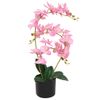 Planta Artificial Orquídea Con Macetero 65 Cm Rosa Vidaxl