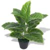 Planta De Taro Artificial Con Macetero Verde 45 Cm Vidaxl