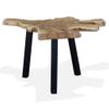 Mesa De Centro De Madera De Teca Genuina 80x70x38 Cm Vidaxl