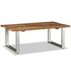 Mesa De Centro De Madera Maciza Reciclada 100x60x38 Cm Vidaxl