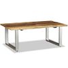 Mesa De Centro De Madera Maciza Reciclada 100x60x38 Cm Vidaxl