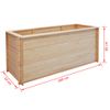 Arriate De Madera De Pino 19 Mm 200x50x80 Cm Vidaxl