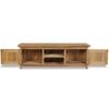 Mueble De Tv De Madera De Teca Maciza 120x30x40 Cm Vidaxl