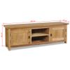 Mueble De Tv De Madera De Teca Maciza 120x30x40 Cm Vidaxl