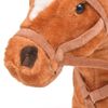 Caballo De Juguete De Pie De Peluche Marrón Vidaxl