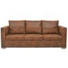 Sofa De 3 Plazas 191x73x82 Cm Piel De Ante Artificial Vidaxl