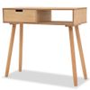 Mesa Consola De Madera Maciza De Pino 80x30x72 Cm Marrón Vidaxl