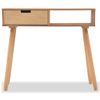 Mesa Consola De Madera Maciza De Pino 80x30x72 Cm Marrón Vidaxl