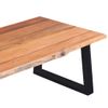 Mesa De Centro Madera De Acacia Maciza 110x60x40 Cm Vidaxl