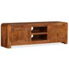 Mueble De Tv Madera Maciza Acabado Miel 120x30x40 Cm Vidaxl