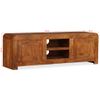 Mueble De Tv Madera Maciza Acabado Miel 120x30x40 Cm Vidaxl